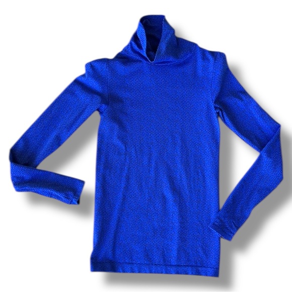 Athleta Flurry Peak Turtleneck Tanzanite Blue/Black Size XS - Picture 9 of 11